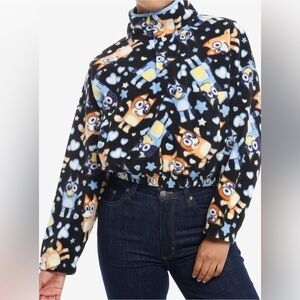 NWT Women’s Hot Topic Bluey Print Fleece Jacket